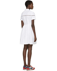 Белое платье-рубашка от Burberry