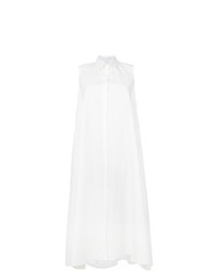 Белое платье-рубашка от Loro Piana