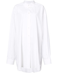 Белое платье-рубашка от Maison Margiela