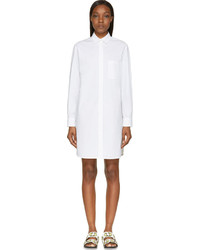 Белое платье-рубашка от MSGM