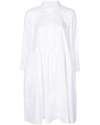 Белое платье-рубашка от Peter Jensen