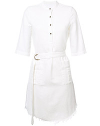 Белое платье-рубашка от Raquel Allegra