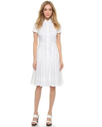 Белое платье-рубашка от RED Valentino