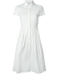 Белое платье-рубашка от RED Valentino