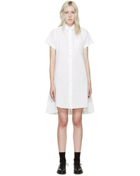 Белое платье-рубашка от Sacai