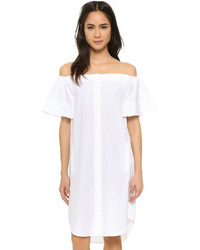 Белое платье-рубашка от Vince