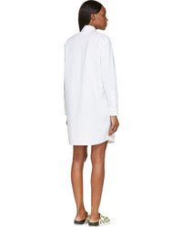 Белое платье-рубашка от MSGM
