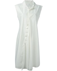 Белое платье-рубашка