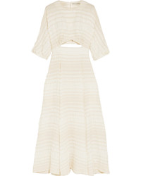 Белое платье с вырезом от Emilia Wickstead