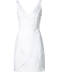 Белое платье с вышивкой от Nicole Miller