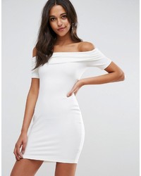 Белое платье с открытыми плечами от Asos