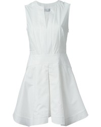 Белое платье с плиссированной юбкой от Proenza Schouler
