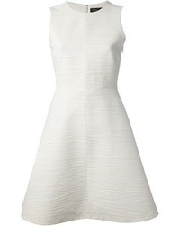 Белое платье с плиссированной юбкой от Proenza Schouler