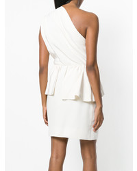 Белое платье с пышной юбкой с рюшами от Yves Saint Laurent Vintage