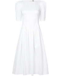Белое платье с пышной юбкой от ADAM by Adam Lippes