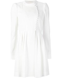 Белое платье с пышной юбкой от Chloé