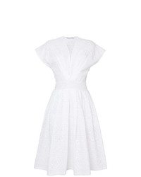 Белое платье с пышной юбкой от Ermanno Scervino