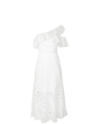 Белое платье с пышной юбкой от Three floor