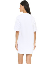 Белое платье-свитер с принтом от Kenzo