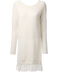 Белое платье-свитер от Blugirl