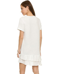 Белое платье-свитер от Clu