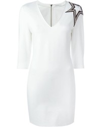 Белое платье со звездами от PIERRE BALMAIN