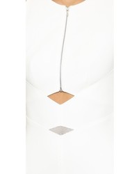 Белое платье-футляр с вырезом от Dion Lee