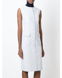 Белое платье-футляр с цветочным принтом от Givenchy Vintage