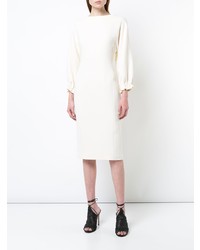 Белое платье-футляр от Adam Lippes