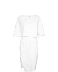 Белое платье-футляр от Thomas Wylde