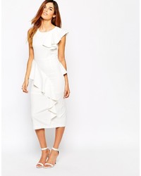 Белое платье-футляр
