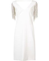 Белое платье от Badgley Mischka
