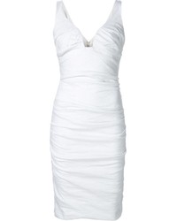 Белое платье от Nicole Miller