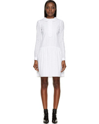 Белое платье от Saint Laurent