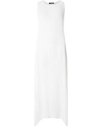 Белое пляжное платье крючком