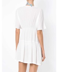 Белое пляжное платье от BRIGITTE