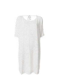 Белое повседневное платье в горошек от Twin-Set