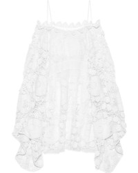 Белое повседневное платье крючком от Chloé