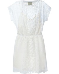 Белое повседневное платье крючком от Forte Forte