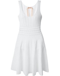 Белое повседневное платье крючком от No.21