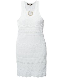 Белое повседневное платье крючком от Roberto Cavalli