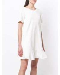 Белое повседневное платье от Moncler