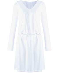 Белое повседневное платье