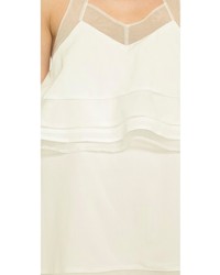 Белое свободное платье с рюшами от J.o.a.