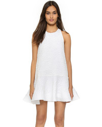 Белое свободное платье
