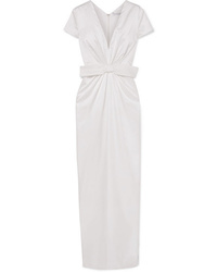 Белое шелковое вечернее платье от Emilia Wickstead