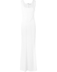 Белое шелковое вечернее платье от Givenchy