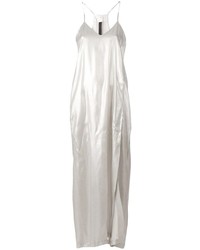 Белое шелковое платье-майка от Ilaria Nistri