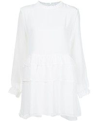 Белое шелковое платье от Anine Bing