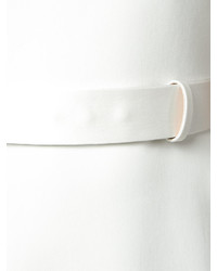 Белое шелковое платье от Alexander McQueen